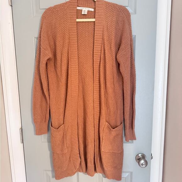 Max Studio Sweaters - Max Studio Brown Long Cardigan Knit Sweater